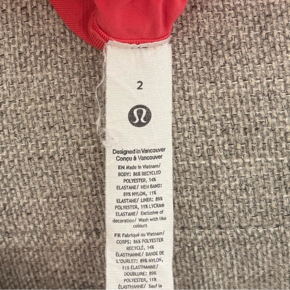 Lululemon Hotty Hot High Rise Shorts 4" In Glaze Pink Size 2 - Picture 5 of 6